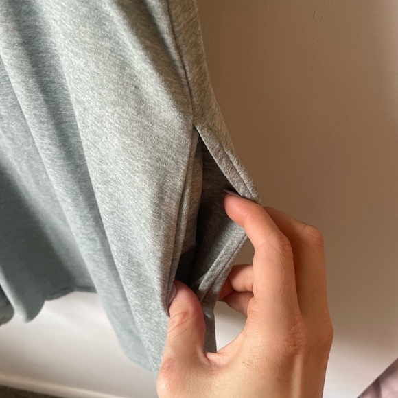 Eddie Bauer Heather Blue Grey Casual Athleisure Tank Dress Large - Picture 5 of 6